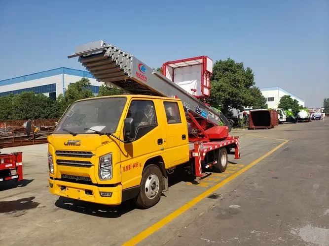 费县附近云梯车出租 砂石搬运